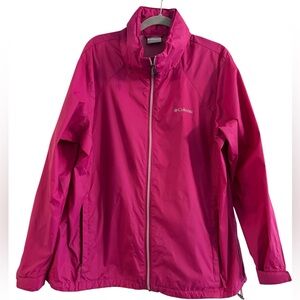 Columbia Women’s Switchback III Waterproof Rain Jacket – Fuchsia Size 2X